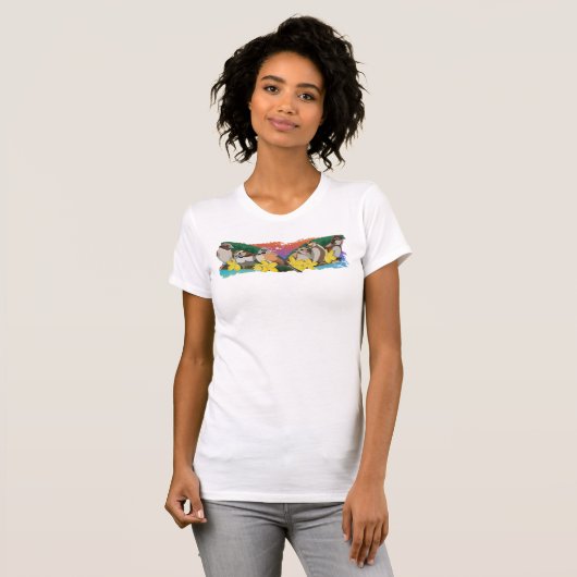 Sparrows in a row T-Shirt (Vorne ganz)