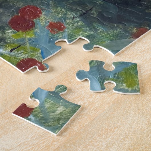 Sparrows in einem Kirschbaum, Bruno Liljefors Puzzle (Seite)