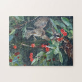 Sparrows in einem Kirschbaum, Bruno Liljefors Puzzle (Horizontal)