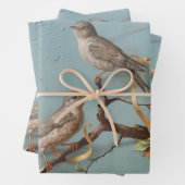 Sparrows - Ölabyrinthopfpapier Geschenkpapier Set (Beispiel)