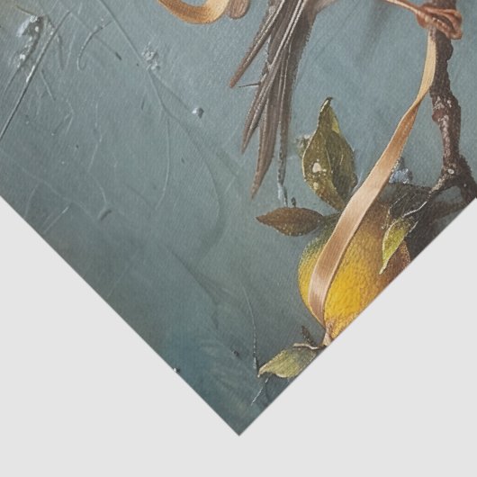 Sparrows - Ölabyrinthpapier Seidenpapier (Detail)