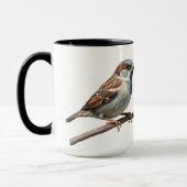 Sparrow's Perch: Nature-Inspiriert Sparrow-Tasse Tasse (Links)