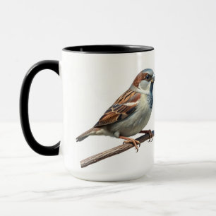 Sparrow's Perch: Nature-Inspiriert Sparrow-Tasse Tasse