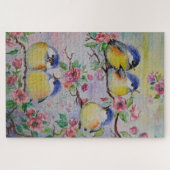 Sparrows Puzzle Spring Birds - Malerei (Horizontal)