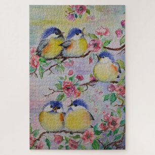 Sparrows Puzzle Spring Birds - Malerei