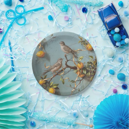 Sparrows - Round Paper Tellers Pappteller (Party)