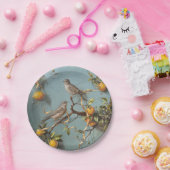 Sparrows - Round Paper Tellers Pappteller (Party)