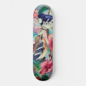 Sparrows Skateboard Spring - Aquarellmalerei (Vorderseite)
