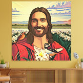 Sparrows und Lilies Leinwanddruck (Insitu (Wohnzimmer))