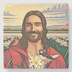 Sparrows und Lilies Steinuntersetzer