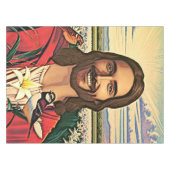 Sparrows und Lilies Tischdecke (Vorderseite (Horizontal))