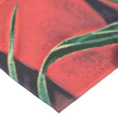 Sparrows und Lilies Tischdecke (Schrägansicht)