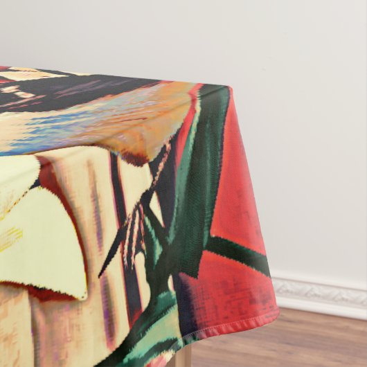 Sparrows und Lilies Tischdecke (Beispiel)