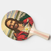 Sparrows und Lilies Tischtennis Schläger (Seitenansicht)