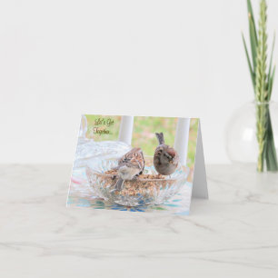 Sparrows - Zusammenkommen - leere Karte