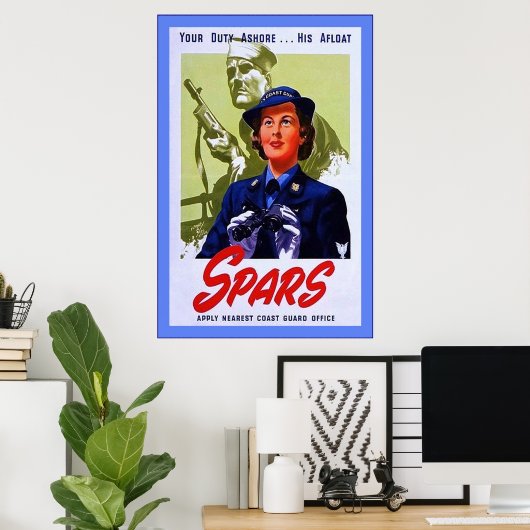 SPARS~Vintager Weltkrieg 2 Poster (Heimbüro)