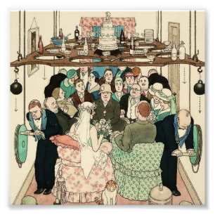 „Sparsame Raumnutzung“ von W Heath Robinson Fotodruck