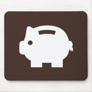 Sparschwein-Piktogramm-Mauspad Mousepad