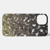 Sparse Blätter Camouflage iPhone Case Hülle (Rückseite (Horizontal))