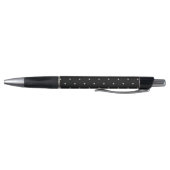 Sparse Polka Dots auf schwarz Kugelschreiber (Unterseite)