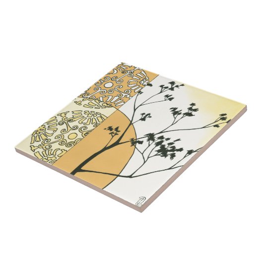 Sparse Tree Silhouette von Megan Meagher Fliese (Seite)