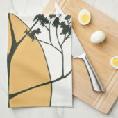 Sparse Tree Silhouette von Megan Meagher Geschirrtuch (Viertel Falte)