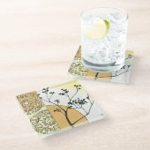 Sparse Tree Silhouette von Megan Meagher Glasuntersetzer (Schrägansicht)