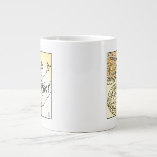 Sparse Tree Silhouette von Megan Meagher Jumbo-Tasse (Vorderseite)