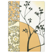 Sparse Tree Silhouette von Megan Meagher Klemmbrett (Rückseite)