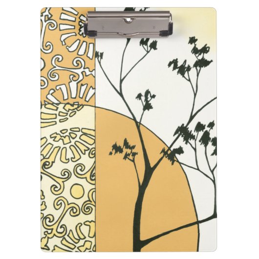 Sparse Tree Silhouette von Megan Meagher Klemmbrett (Vorderseite)