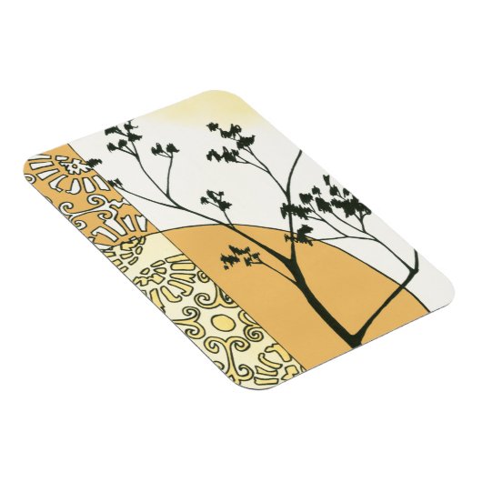 Sparse Tree Silhouette von Megan Meagher Magnet (Rechte Seite)