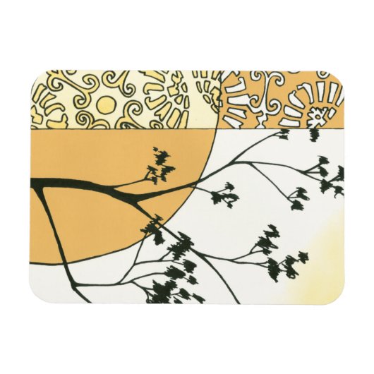 Sparse Tree Silhouette von Megan Meagher Magnet (Horizontal)