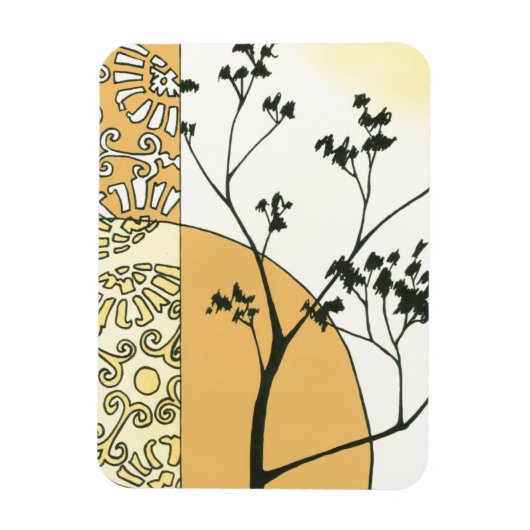 Sparse Tree Silhouette von Megan Meagher Magnet (Vertikal)