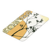 Sparse Tree Silhouette von Megan Meagher Magnet (Linke Seite)