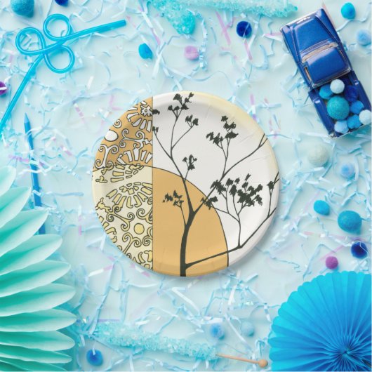 Sparse Tree Silhouette von Megan Meagher Pappteller (Party)