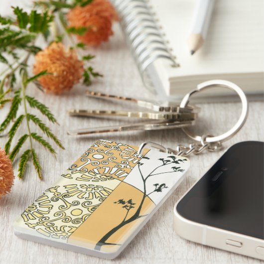 Sparse Tree Silhouette von Megan Meagher Schlüsselanhänger (Vorderseite rechts)