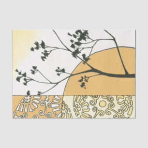 Sparse Tree Silhouette von Megan Meagher Seidenpapier
