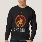 Sparta Helmet Spartan Shield und Schwert Griechenl Sweatshirt (Vorderseite)