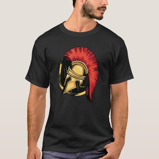 Sparta Helmet Warrior Spartakus Spartakus Labrador T-Shirt (Vorderseite)