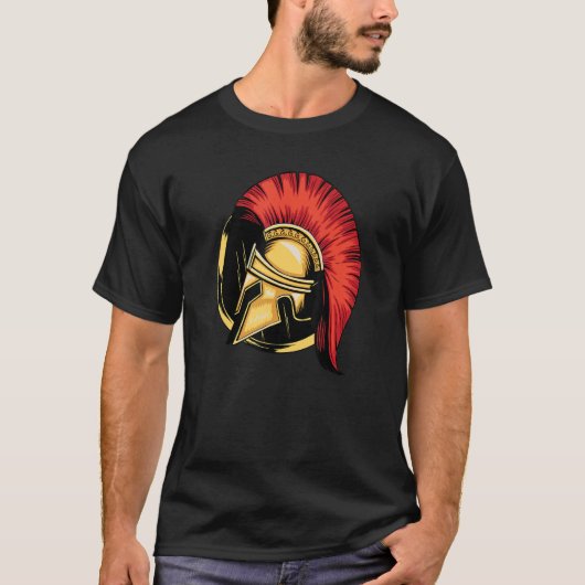 Sparta Helmet Warrior Spartakus Spartakus Labrador T-Shirt (Vorderseite)