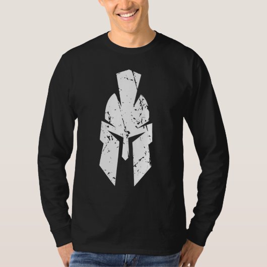Sparta mit Helm im Retro-Look T-Shirt (Vorderseite)