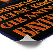 SPARTAKUS 1919 Propaganda des Deutschen Politische Poster (Ecke)