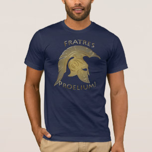 Spartan Battle Trojan Griechischer Krieger Gold Sh T-Shirt