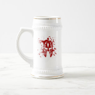 Spartan Blood Helmet American Spartan Molon Labe Bierglas
