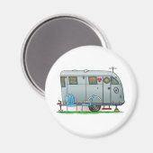 Spartan Camper Trailer RV Magnet (Vorderseite/Rückseite)