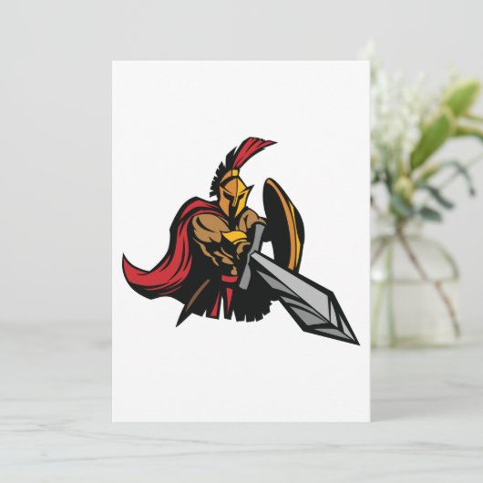 Spartan Einladung (Stehend Vorderseite)