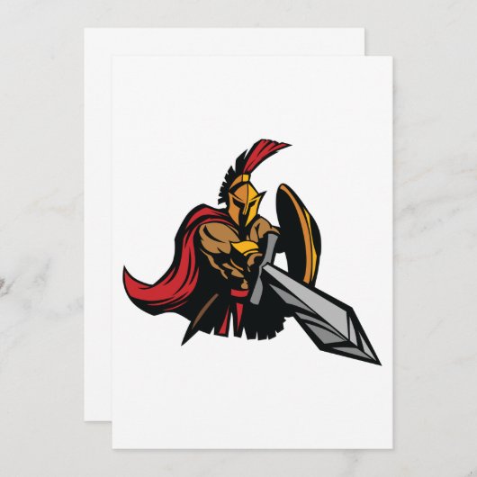 Spartan Einladung (Vorne/Hinten)