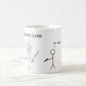 Spartan Griechischer Molon Labe - Komm und nimm me Kaffeetasse (Mittel)
