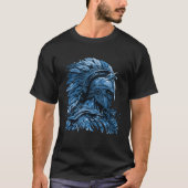 Spartan Helmet Blue Gym Gladiator Warrior Mytholog T-Shirt (Vorderseite)