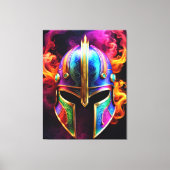 Spartan Helmet Canvas Print Leinwanddruck (Vorderseite)